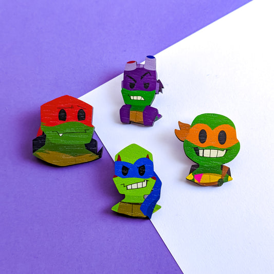 ROTTMNT - Ninja Turtles Inspired Pins