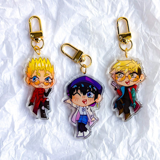 LOVE AND PEACE - Trigun Inspired acrylic charms