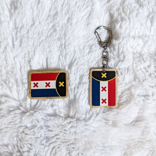 L'MANFLAG - L'manburg Inspired Keychain and Pin